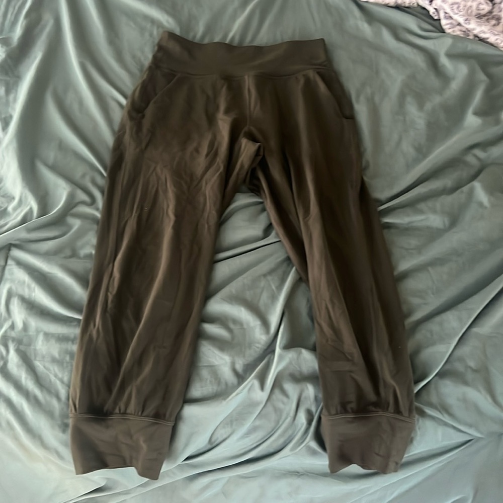medium size lululemon brownish- greenish joggers